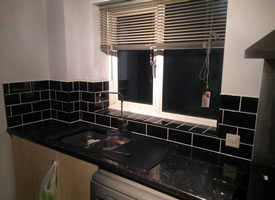 Wall Tiling Photo of Gary Buck Handyman tiling job.